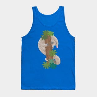 Cute happy pangolin anteater illustration Tank Top